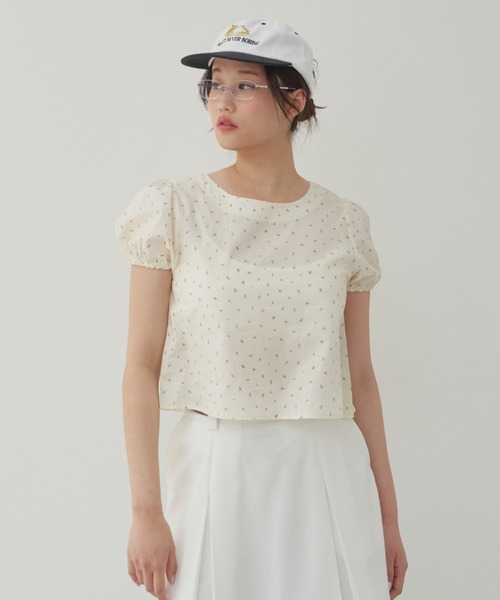 GIUNON（ジウノン）の「flat cap / フラットキャップ（キャップ・レディース・ホワイト・FREE）」の2枚目の写真