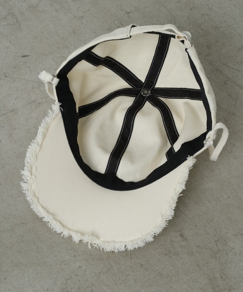 CIAOPANIC TYPY（チャオパニックティピー）の「紐付きフリンジキャップ（キャップ・レディース・サックスブルー/ブラック/アイボリー・ONE SIZE）」の17枚目の写真