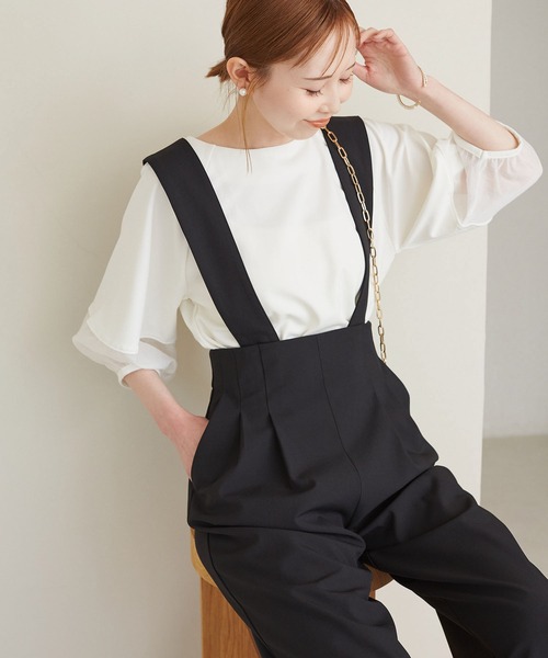 本日限定！お値下げ中！ワッフルサスペンダー付きパンツ ce018-08348-02b.jpg?basethum=225