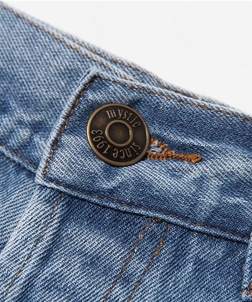 mystic(ミスティック)の「【mystic】ダメージデニムテーパード(デニムパンツ・レディース・ネイビー/ブルー・2/1)」の12枚目の写真