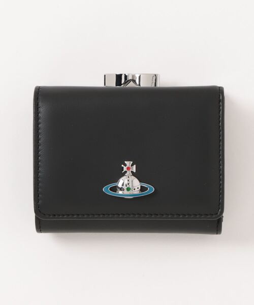 Vivienne Westwood(ヴィヴィアンウエストウッド)の「5115002AU-L001L-NAPPA SMALL FRAME WALLET(財布・レディース・ピンク/ライトブルー/ブラック・FREE)」の2枚目の写真