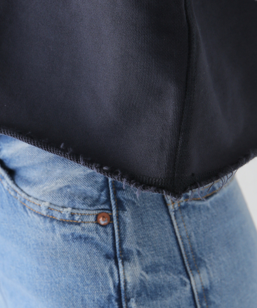 U by SPICK&SPAN（ユーバイスピックアンドスパン）の「【GANNI / ガニー】 Isoli Cropped Oversized Hoodie（パーカー・レディース・ネイビー・FREE）」の22枚目の写真