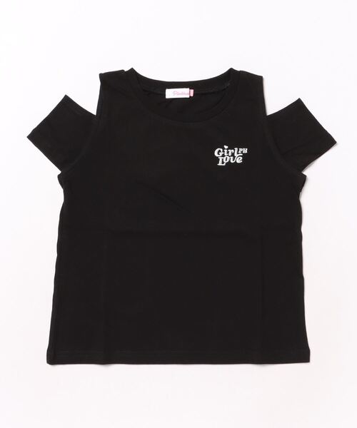 PINKHUNT（ピンクハント）の「PINKHUNT ピンクハント 肩だし バックプリント Tシャツ 9335K（Tシャツ/カットソー・キッズ・パープル/ホワイト/ブラック・120cm/130cm/140cm/150cm/160cm）」の6枚目の写真