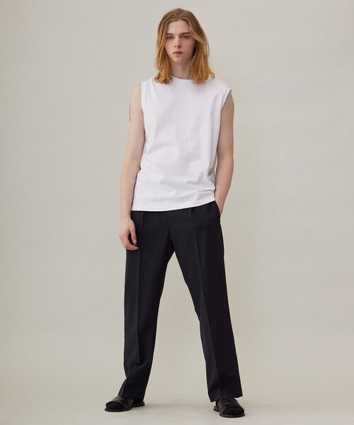 UNFILO(アンフィーロ)の「ベーシック タンクトップ(Tシャツ/カットソー・メンズ・ブラック系/ホワイト系・SMALL/MEDIUM/LARGE/X-LARGE)」の1枚目の写真