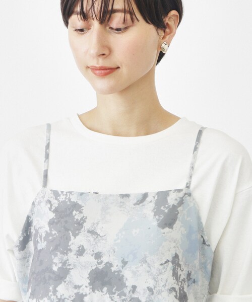 THE SHOP TK (ザ ショップ ティーケー )の「◆マーブル柄バックデザインワンピース【洗濯機OK】(ワンピース・レディース・ブルー系5/オレンジ系1/ブラック・99)」の10枚目の写真