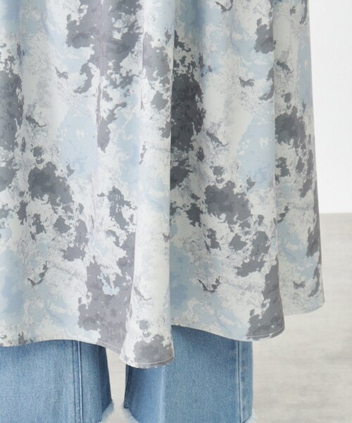 THE SHOP TK (ザ ショップ ティーケー )の「◆マーブル柄バックデザインワンピース【洗濯機OK】(ワンピース・レディース・ブルー系5/オレンジ系1/ブラック・99)」の13枚目の写真