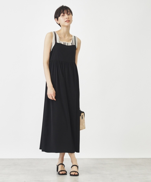 THE SHOP TK (ザ ショップ ティーケー )の「◆マーブル柄バックデザインワンピース【洗濯機OK】(ワンピース・レディース・ブルー系5/オレンジ系1/ブラック・99)」の14枚目の写真