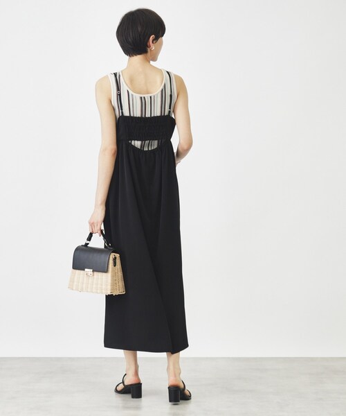 THE SHOP TK (ザ ショップ ティーケー )の「◆マーブル柄バックデザインワンピース【洗濯機OK】(ワンピース・レディース・ブルー系5/オレンジ系1/ブラック・99)」の17枚目の写真