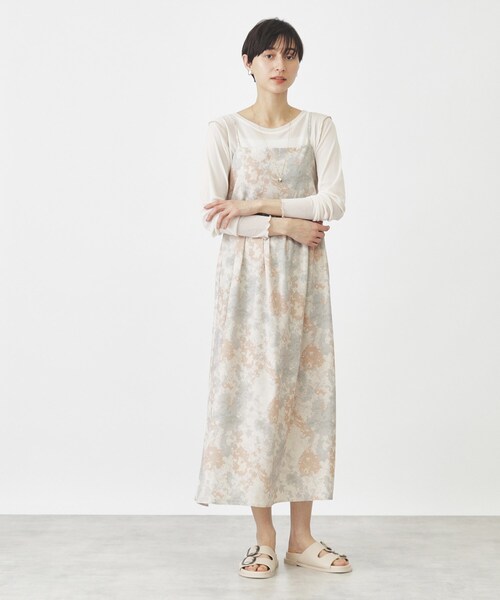 THE SHOP TK (ザ ショップ ティーケー )の「◆マーブル柄バックデザインワンピース【洗濯機OK】(ワンピース・レディース・ブルー系5/オレンジ系1/ブラック・99)」の19枚目の写真