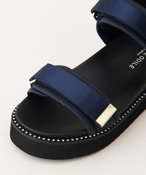 ODETTE E ODILE（オデットエオディール）の「アジャストベルト サンダル25（サンダル・レディース・ブラック/ゴールド/ケリー/ネイビー・35/36/37/34）」の20枚目の写真