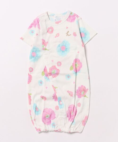 HAKKA BABY（ハッカベビー）の「[ベビー]オリジナルプリント半袖2WAYカバーオール（ロンパース・キッズ・ブルー/レッド/ピンク/グリーン・FREE）」の4枚目の写真