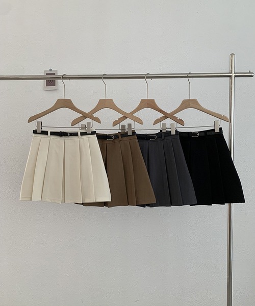 MAISON DE THERESE(メゾン ド テレーズ)の「パンツ付きハイウエストAラインスカートミニプリーツスカート(スカート・レディース・グレー/アイボリー/ブラック/ブラウン・S/M/L/XL)」の5枚目の写真