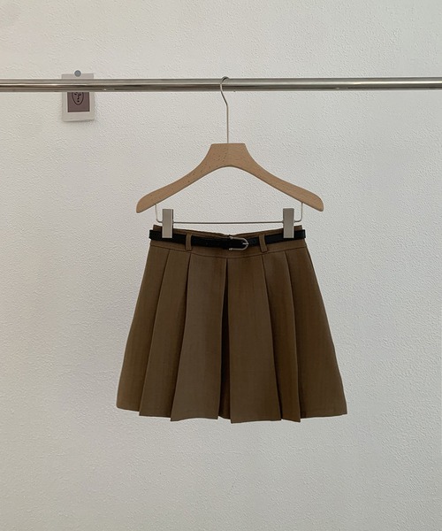 MAISON DE THERESE(メゾン ド テレーズ)の「パンツ付きハイウエストAラインスカートミニプリーツスカート(スカート・レディース・グレー/アイボリー/ブラック/ブラウン・S/M/L/XL)」の10枚目の写真