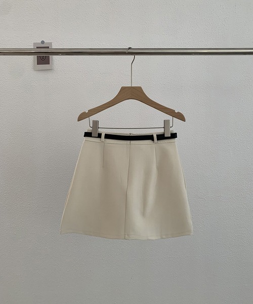 MAISON DE THERESE(メゾン ド テレーズ)の「パンツ付きハイウエストAラインスカートミニプリーツスカート(スカート・レディース・グレー/アイボリー/ブラック/ブラウン・S/M/L/XL)」の13枚目の写真