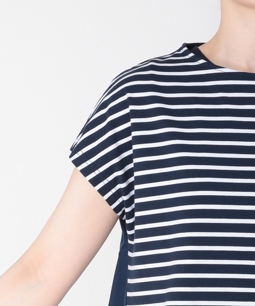 Jines(ジネス)の「ボーダーTシャツセットワンピース(ワンピース・レディース・ブラック/ネイビー・38)」の14枚目の写真