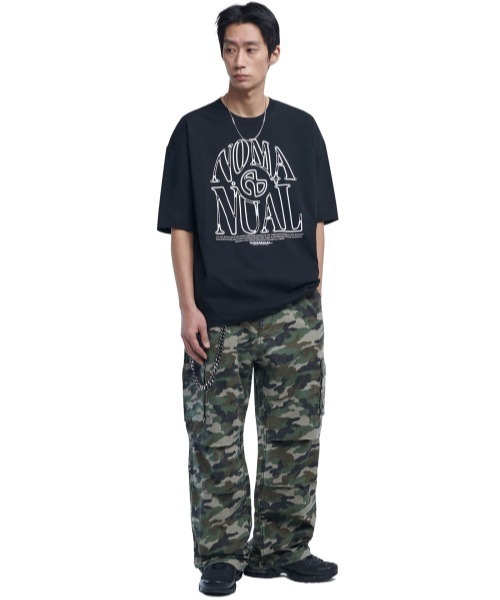 .KOM（ドットコム）の「A'GEM/9 × .kom 『NOMANUAL/ノーマニュアル』 S.N.A T-SHIRT/S.N.A Tシャツ（Tシャツ/カットソー・メンズ・ブラック/ライトグレー・L）」の3枚目の写真