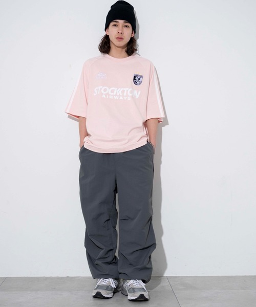 WEGO（ウィゴー）の「WEGO/ラインゲームロゴT（Tシャツ/カットソー・メンズ・ホワイト/ネイビー/ブラック/ピンク/グリーン・MEDIUM/LARGE）」の11枚目の写真