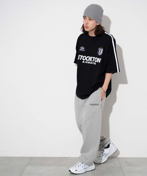 WEGO（ウィゴー）の「WEGO/ラインゲームロゴT（Tシャツ/カットソー・メンズ・ホワイト/ネイビー/ブラック/ピンク/グリーン・MEDIUM/LARGE）」の8枚目の写真