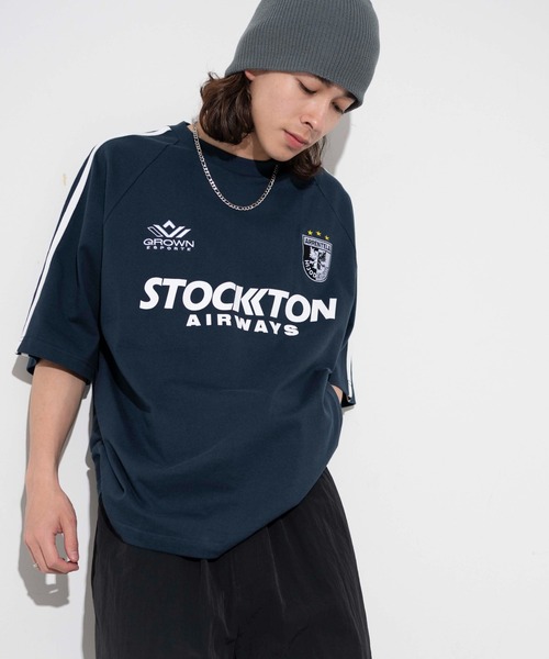 WEGO（ウィゴー）の「WEGO/ラインゲームロゴT（Tシャツ/カットソー・メンズ・ホワイト/ネイビー/ブラック/ピンク/グリーン・MEDIUM/LARGE）」の22枚目の写真