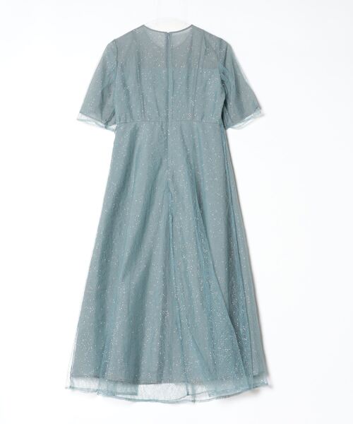 kaene（カエン）の「Kaene/ラメミックスエアリードレス（ワンピース・レディース・サックスブルー/オレンジ・38）」の3枚目の写真