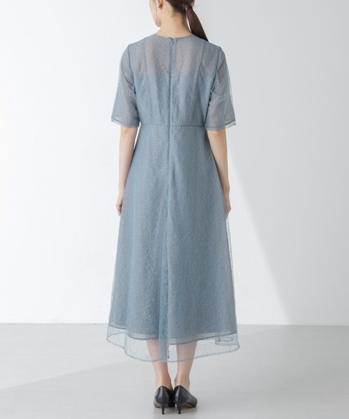 kaene（カエン）の「Kaene/ラメミックスエアリードレス（ワンピース・レディース・サックスブルー/オレンジ・38）」の12枚目の写真