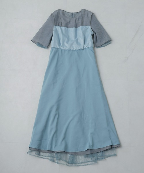 kaene（カエン）の「Kaene/ラメミックスエアリードレス（ワンピース・レディース・サックスブルー/オレンジ・38）」の17枚目の写真