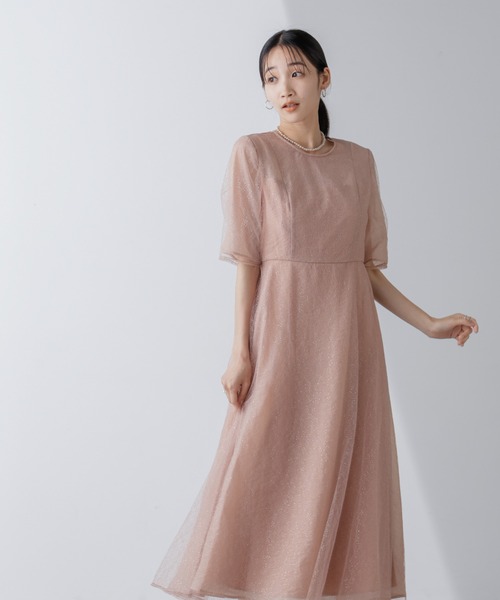 kaene（カエン）の「Kaene/ラメミックスエアリードレス（ワンピース・レディース・サックスブルー/オレンジ・38）」の18枚目の写真