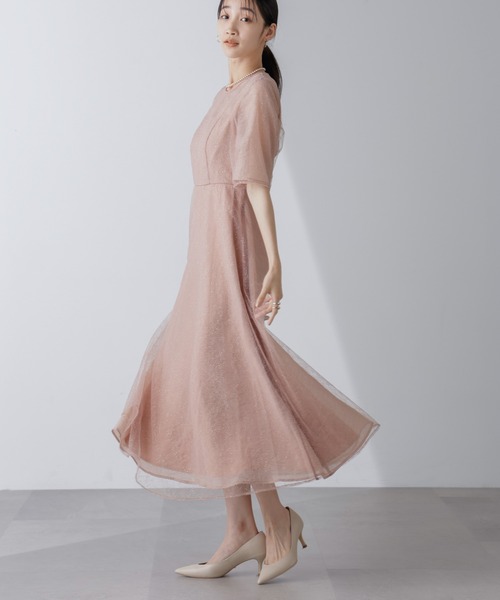 kaene（カエン）の「Kaene/ラメミックスエアリードレス（ワンピース・レディース・サックスブルー/オレンジ・38）」の19枚目の写真