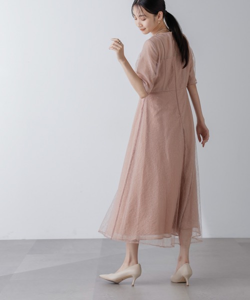 kaene（カエン）の「Kaene/ラメミックスエアリードレス（ワンピース・レディース・サックスブルー/オレンジ・38）」の20枚目の写真