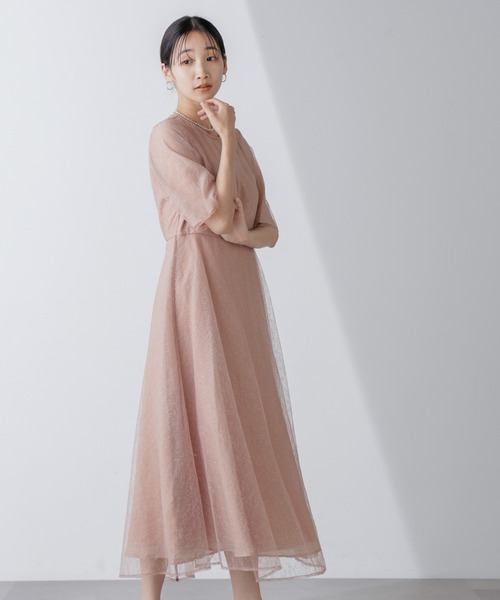 kaene（カエン）の「Kaene/ラメミックスエアリードレス（ワンピース・レディース・サックスブルー/オレンジ・38）」の21枚目の写真