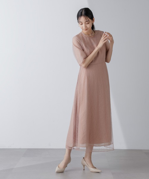 kaene（カエン）の「Kaene/ラメミックスエアリードレス（ワンピース・レディース・サックスブルー/オレンジ・38）」の22枚目の写真