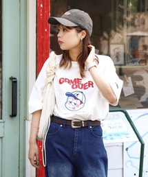 KANGOL | 【別注・コラボ】 【ZIP FIVE】 × 【KANGOL】 BOY ＆ GIRL 90s イラストプリント 半袖Tシャツ(Tシャツ/カットソー)