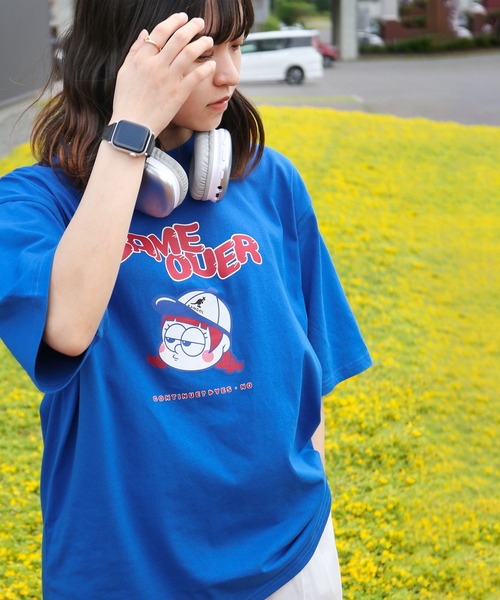 KANGOL（カンゴール）の「【KANGOL】 別注 コラボ 90s イラストプリント オーバーサイズ 半袖 Tシャツ BOY ＆ GIRL（Tシャツ/カットソー・レディース・ブラック系/オートミール/ホワイト系/ブラック/ブルー系/アイボリー系/ブルー/ホワイト・LARGE/MEDIUM/X-LARGE）」の22枚目の写真