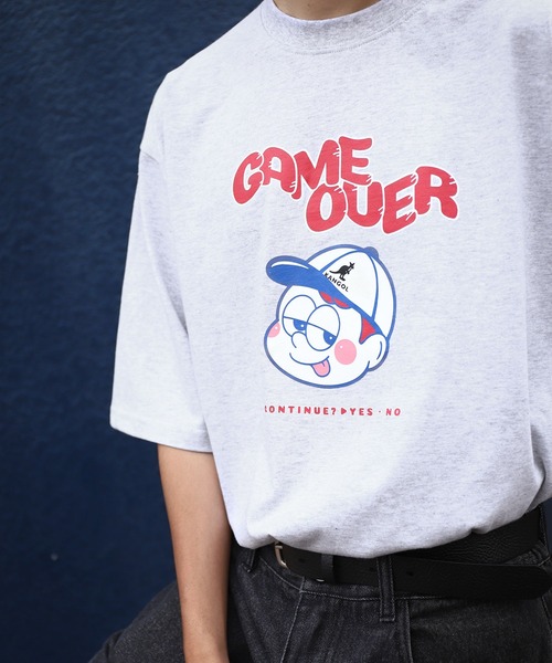 KANGOL（カンゴール）の「【KANGOL】 別注 コラボ 90s イラストプリント オーバーサイズ 半袖 Tシャツ BOY ＆ GIRL（Tシャツ/カットソー・レディース・ブラック系/オートミール/ホワイト系/ブラック/ブルー系/アイボリー系/ブルー/ホワイト・LARGE/MEDIUM/X-LARGE）」の20枚目の写真
