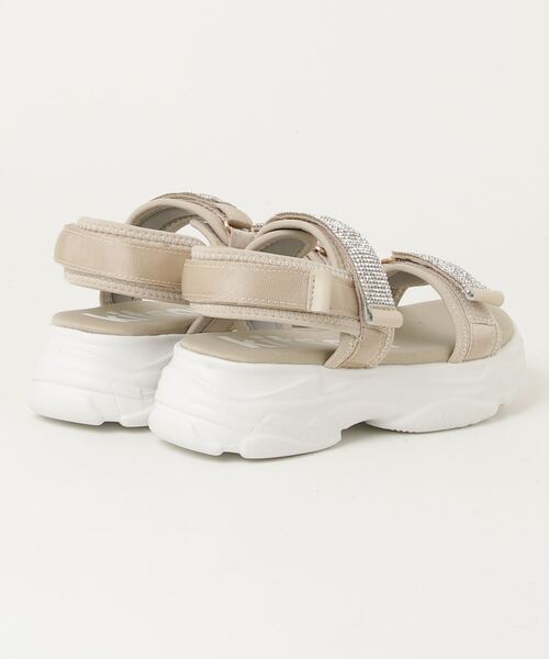 kitson（キットソン）の「kitson キラキラ ダブルベルト 厚底サンダル（サンダル・レディース・ブラック系その他/グレー/ベージュ/ラベンダー・S/M/L/LL）」の13枚目の写真