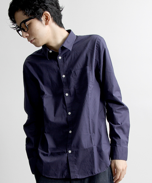 WEGO（ウィゴー）の「WEGO/スタンダードブロードシャツ（シャツ/ブラウス・メンズ・ワイン/ブラック/ロイヤルブルー/グレー/ホワイト/ネイビー/ベージュ/カーキ・SMALL/LARGE/MEDIUM）」の7枚目の写真