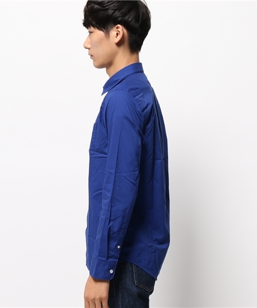 WEGO（ウィゴー）の「WEGO/スタンダードブロードシャツ（シャツ/ブラウス・メンズ・ワイン/ブラック/ロイヤルブルー/グレー/ホワイト/ネイビー/ベージュ/カーキ・SMALL/LARGE/MEDIUM）」の21枚目の写真