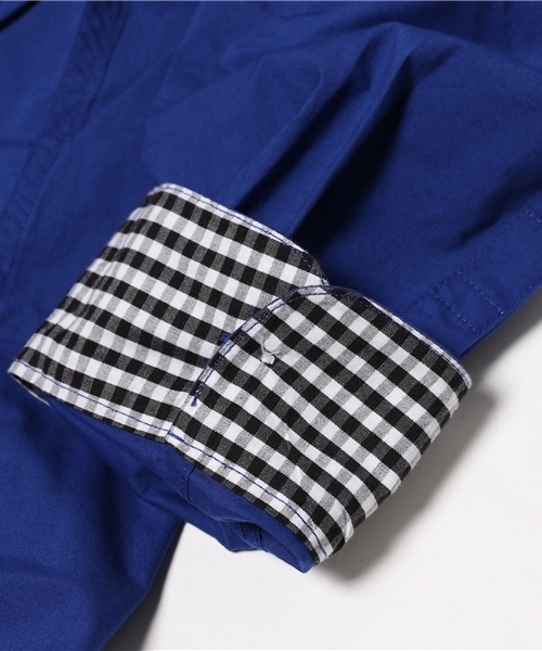 WEGO（ウィゴー）の「WEGO/スタンダードブロードシャツ（シャツ/ブラウス・メンズ・ワイン/ブラック/ロイヤルブルー/グレー/ホワイト/ネイビー/ベージュ/カーキ・SMALL/LARGE/MEDIUM）」の15枚目の写真