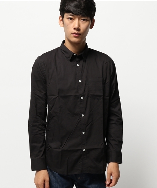 WEGO（ウィゴー）の「WEGO/スタンダードブロードシャツ（シャツ/ブラウス・メンズ・ワイン/ブラック/ロイヤルブルー/グレー/ホワイト/ネイビー/ベージュ/カーキ・SMALL/LARGE/MEDIUM）」の19枚目の写真