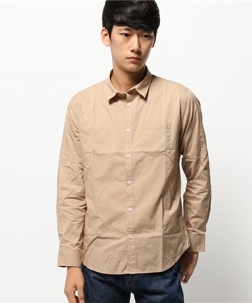 WEGO（ウィゴー）の「WEGO/スタンダードブロードシャツ（シャツ/ブラウス・メンズ・ワイン/ブラック/ロイヤルブルー/グレー/ホワイト/ネイビー/ベージュ/カーキ・SMALL/LARGE/MEDIUM）」の10枚目の写真