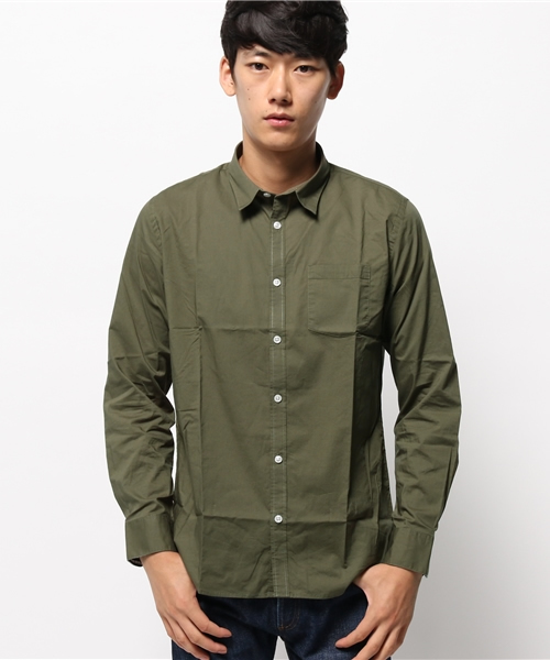 WEGO（ウィゴー）の「WEGO/スタンダードブロードシャツ（シャツ/ブラウス・メンズ・ワイン/ブラック/ロイヤルブルー/グレー/ホワイト/ネイビー/ベージュ/カーキ・SMALL/LARGE/MEDIUM）」の11枚目の写真