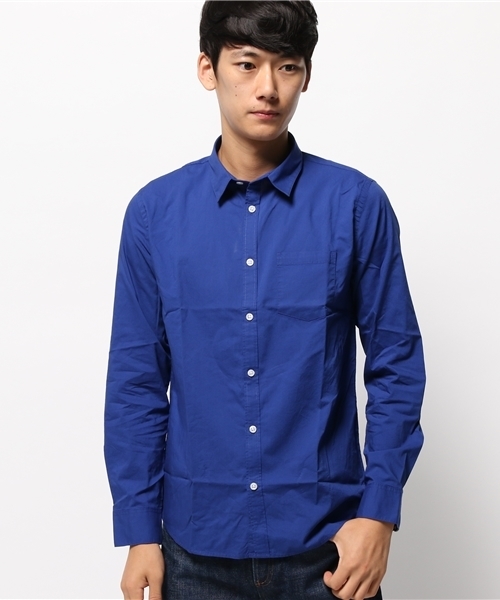 WEGO（ウィゴー）の「WEGO/スタンダードブロードシャツ（シャツ/ブラウス・メンズ・ワイン/ブラック/ロイヤルブルー/グレー/ホワイト/ネイビー/ベージュ/カーキ・SMALL/LARGE/MEDIUM）」の12枚目の写真