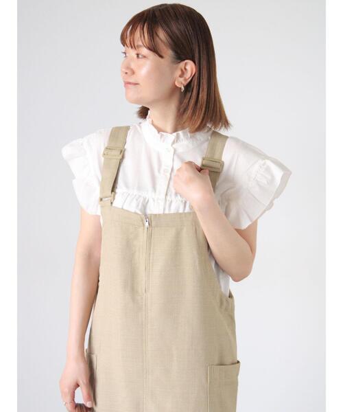 Lugnoncure（ルノンキュール）の「前後2WAYフリルブラウス（シャツ/ブラウス・レディース・ホワイト/オフホワイト/ネイビー/ブラック・F）」の12枚目の写真