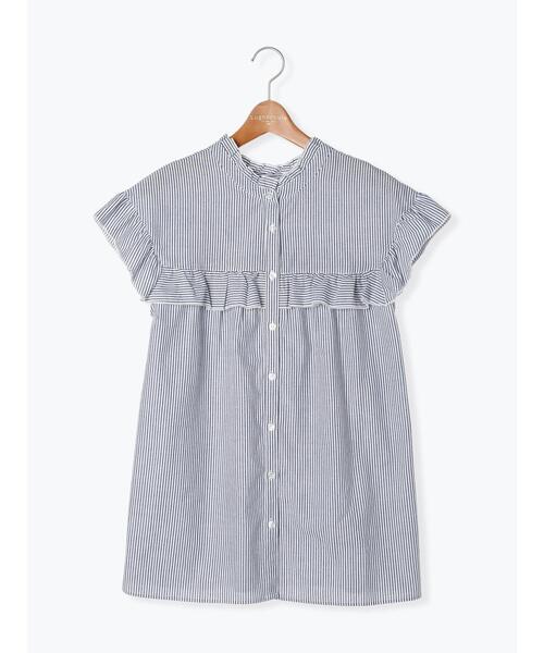 Lugnoncure（ルノンキュール）の「前後2WAYフリルブラウス（シャツ/ブラウス・レディース・ホワイト/オフホワイト/ネイビー/ブラック・F）」の20枚目の写真