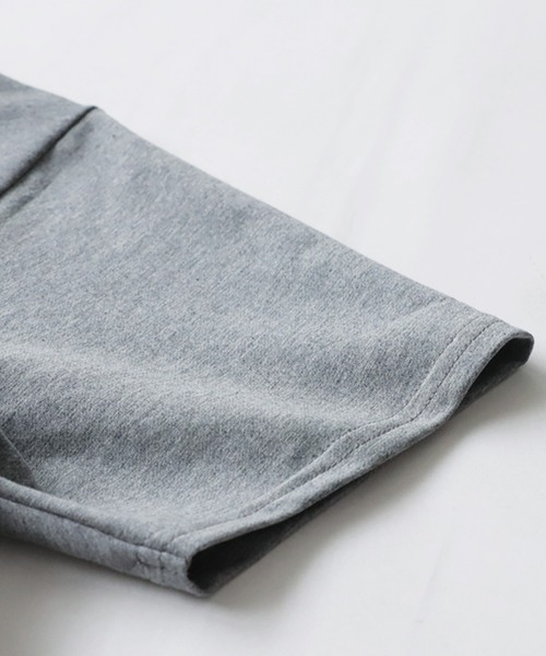 antiqua(アンティカ)の「フリルチュールドッキングTシャツ(Tシャツ/カットソー・レディース・グレー/ブラック・ONESIZE)」の14枚目の写真