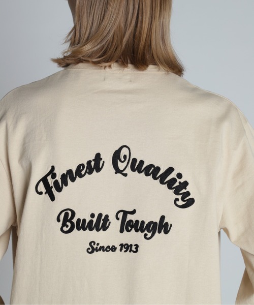 【セール】Schott/ショット/HENLEY EMB. FINEST QUALITY BUILD TOUGH LS T-SHIRT/ヘンリーネック ロンT ファイネストクオリティ ビルドタフ'（Tシャツ/カットソー）｜schott（ショット）