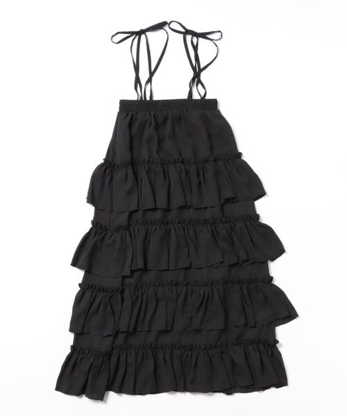 TITTY&CO.（ティティーアンドコー）の「ティアードサロペットスカート