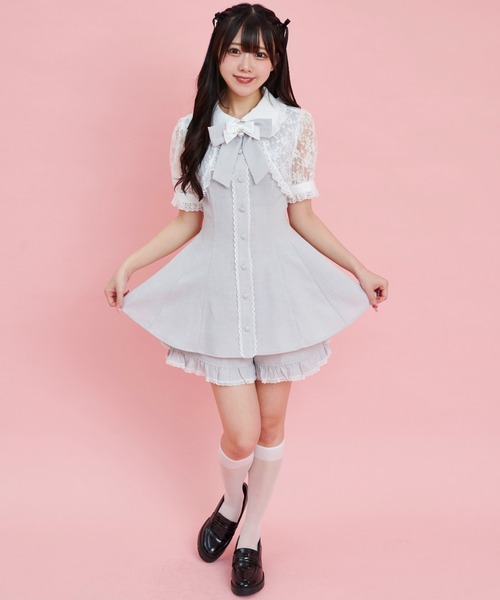 Secret Honey(シークレットハニー)の「バッスルライクセットアップ(セットアップ・レディース・グレー/ブルー/ブラック・MEDIUM)」の4枚目の写真