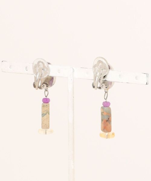tone(トーン)の「【joesstyle】*Glass Earrings*ファブリック×ストーンの小さなイヤリング(MA)(イヤリング・レディース・マルチ・FREE)」の7枚目の写真