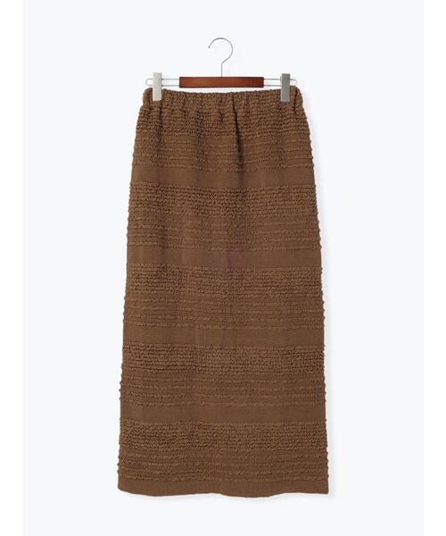 Te chichi TERRASSE（テチチテラス）の「シャーリングナロースカート（スカート・レディース・ブラック/ブラウン/オフホワイト・F）」の21枚目の写真